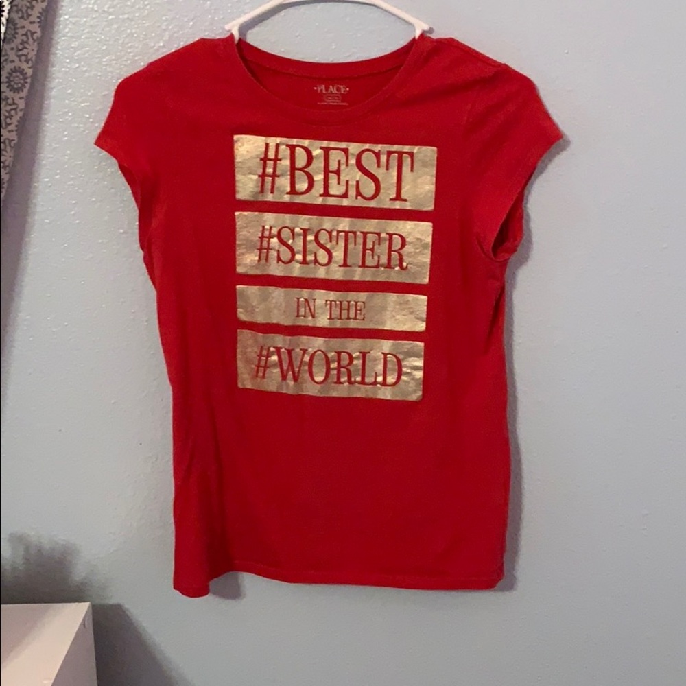 Red pink tee